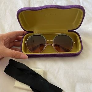 Gucci Sunglasses - Round Frame (Pink & Blue)